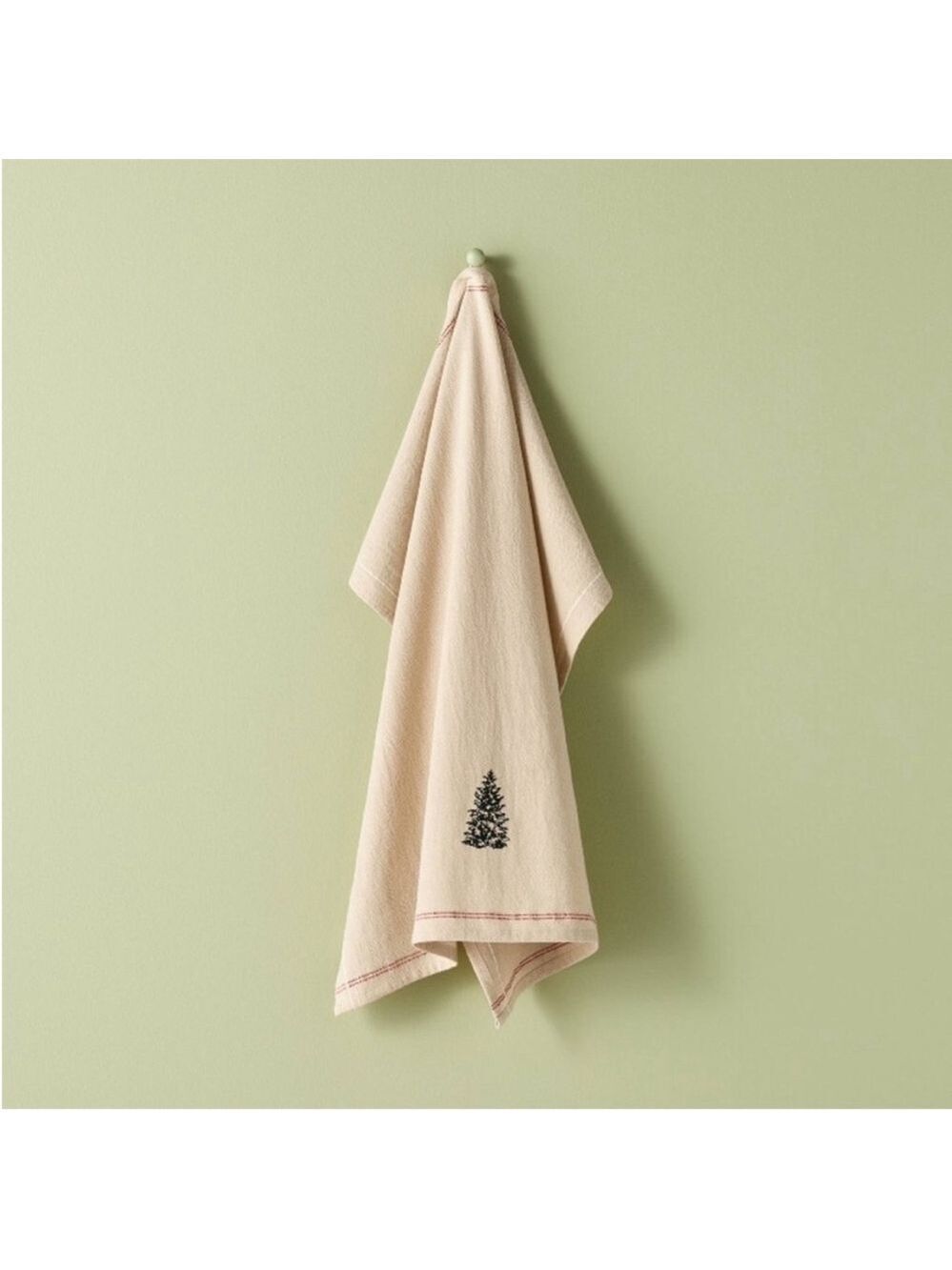 Flour Sack Towel Embroidered Tree Red - Hearth & Hand™ with Magnolia